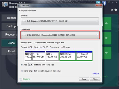 make a cloned disk bootable